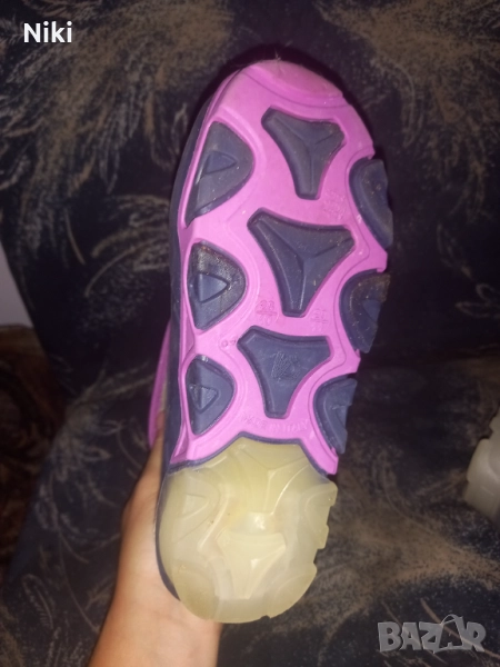 Гумени ботуши с топла подплата 28/29 номер, светещи, снимка 1