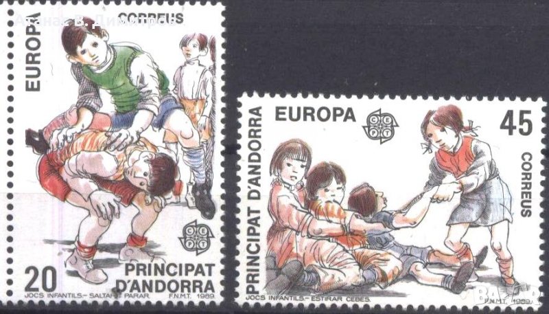 Чисти марки Европа СЕПТ 1989 от Андора, снимка 1