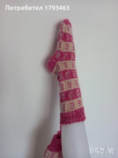 ръчно плетени чорапи размер 40, снимка 1