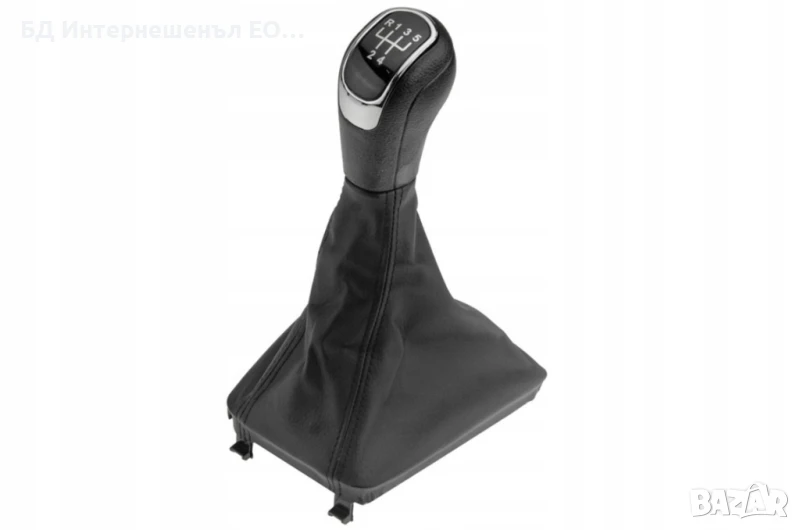 Топка за скоростен лост с маншон, Skoda Superb, Черен, 5 скорости, снимка 1