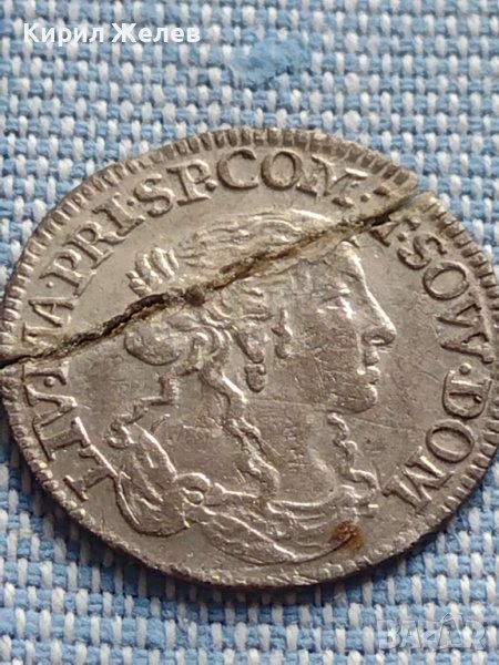 Сребърна монета 1666г. Луйджино Тосароло рядка за КОЛЕКЦИОНЕРИ 23924, снимка 1