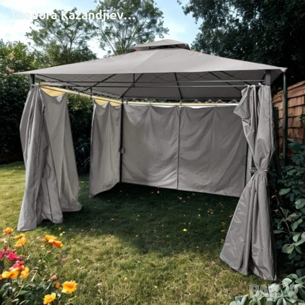 Шатра MUHLER  – Просторна, стабилна и стилна защита за вашето открито пространство, снимка 1