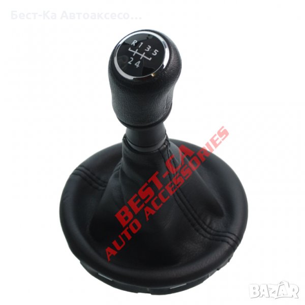 Топка скоростен лост с маншон Volkswagen T5 2003 - 2015 5 скорости, снимка 1