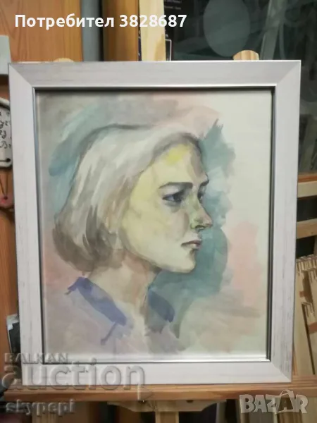 ПОРТРЕТ - АКВАРЕЛ, снимка 1