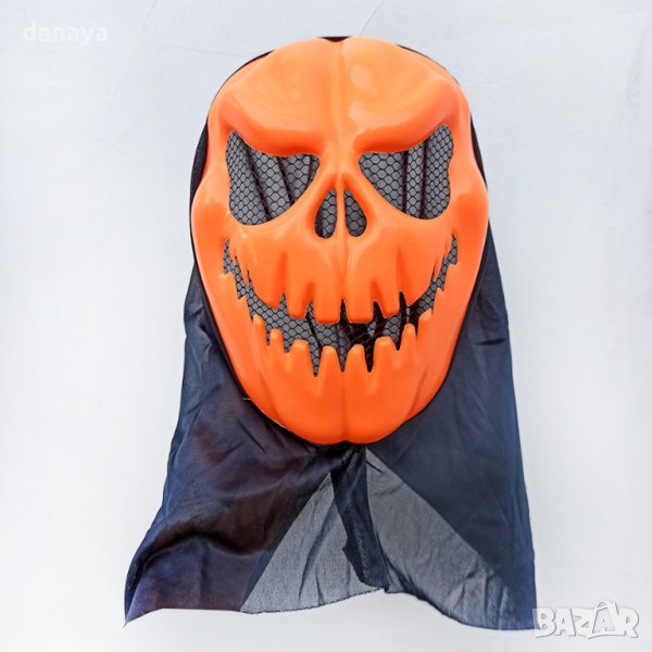 3113 Страшна Хелоуин маска Тиква, снимка 1