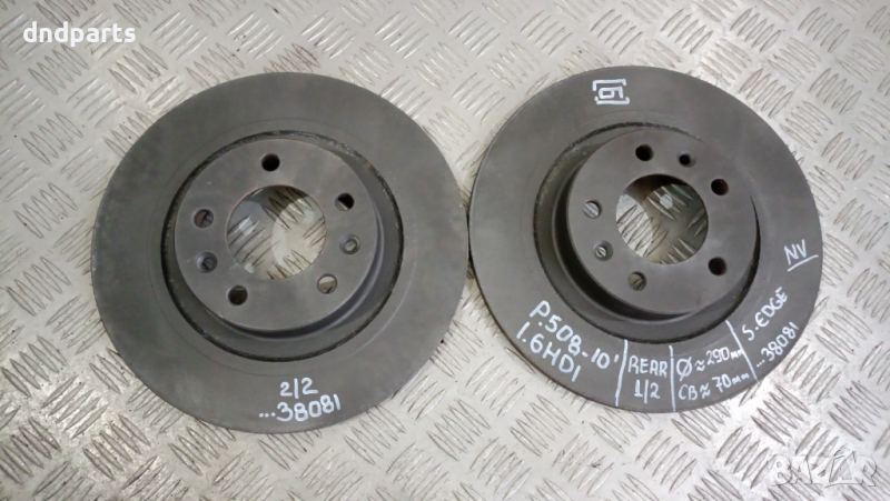 Задни дискове Peugeot 508 1.6HDI 2010г.	, снимка 1