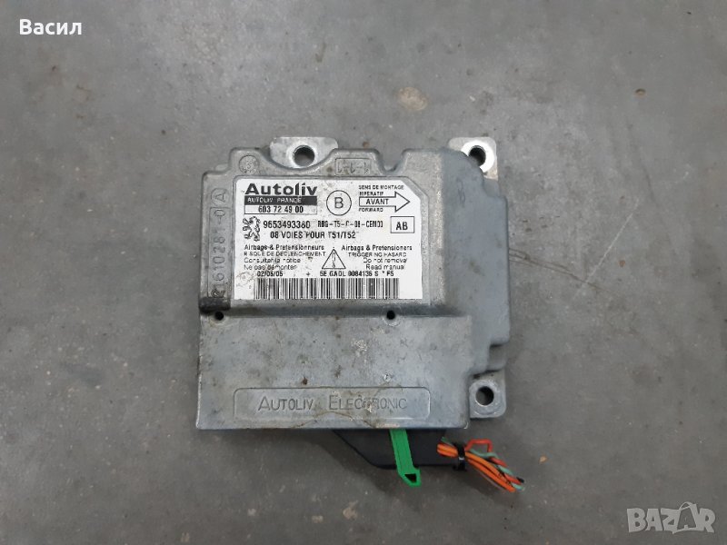 Централа Airbag Еърбег Аирбаг Peugeot 307 SW ЧЕРНО 1.6 HDI 1.6hdi Пежо 307 СВ Комби ЧЕРНО 1.6 ХДИ 1., снимка 1