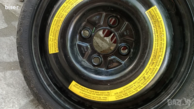 РЕЗЕРВНА ГУМА С ДЖАНТА ЗА--VW-POLO, снимка 1