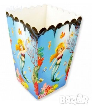 Русалка Парти кутия за дребни лакомства пуканки и др, снимка 1