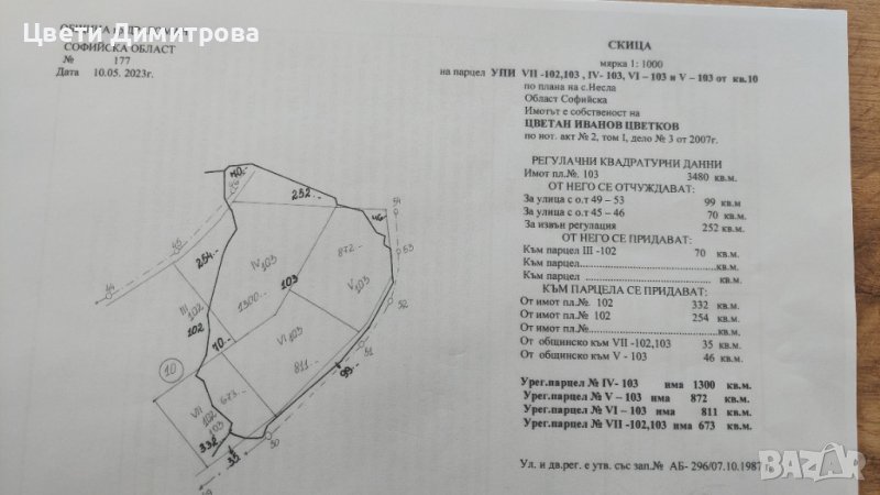 3480 кв.м УПИ в с.Несла(общ.Драгоман), снимка 1