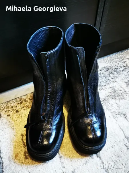 Дамски кожени боти, снимка 1