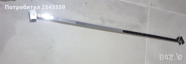 Статичен държач за параван - хром, 70 см. Нов, снимка 1