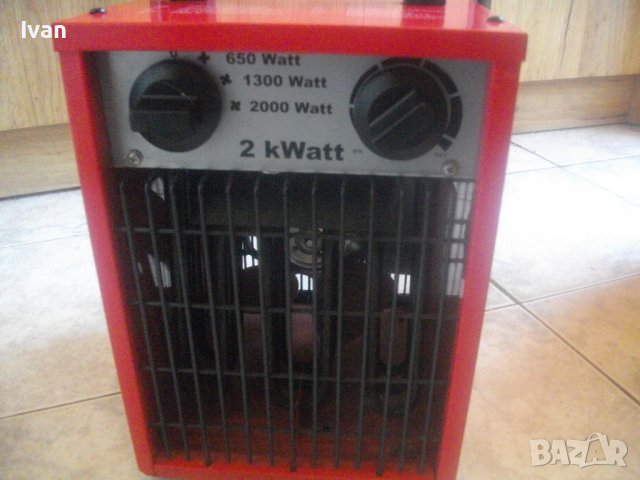 2KW 2000Вата Електрически Калорифер Отоплител Метален Компактен Холандия/Нидерландия Различни Печка , снимка 6 - Печки, фурни - 37717663