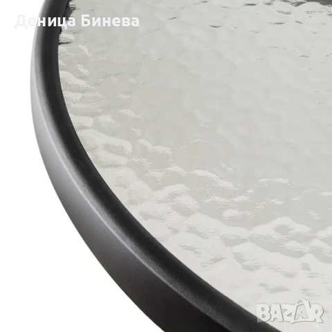 Maca Muhler 60xH74cm, стъклен плот, снимка 4 - Маси - 50834919