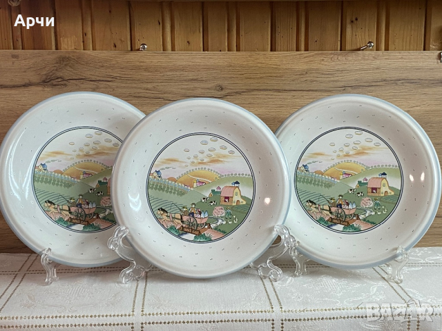 Порцеланови чинии от серията Завръщане у дома -Тайланд, снимка 3 - Чинии - 44586688