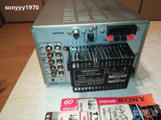 ONKYO CR-185II CD RECEIVER-ВНОС SWISS 0609252006LCHERY, снимка 11 - CD дискове - 51628191
