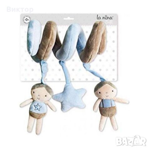 Бебешка играчка La Niña в нежно синьо кадифе., снимка 1 - Плюшени играчки - 31534628