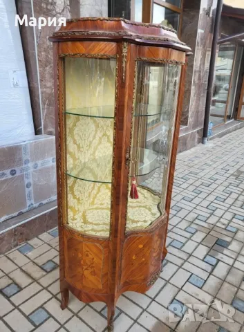 Италианска барокова витрина 018, снимка 5 - Секции и витрини - 49003633