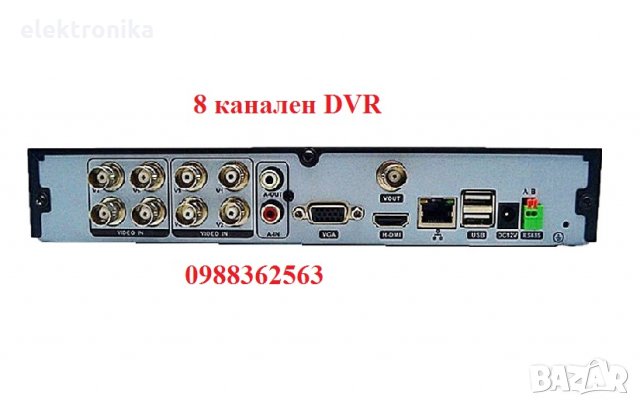 8ch HDMI H.265 dvr - цифров 8 канален видеорекордер, снимка 1 - Комплекти за видеонаблюдение - 30460018