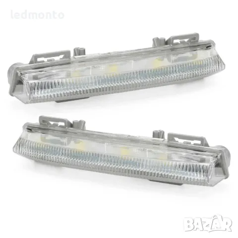 LED дневни светлини и фарове за мъгла за Mercedes W204, W212 – A2049068900, A2049069000, снимка 3 - Части - 48868232