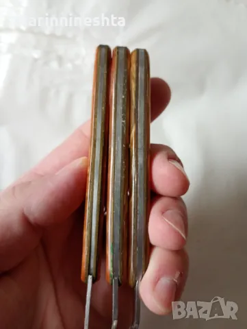 Ретро Винтидж ДИП Петко Денев джобен комплект нож ножка ножче виличка лъжичка , снимка 2 - Антикварни и старинни предмети - 48928603