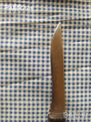 Стар нож с дръжка от рог, снимка 3 - Ножове - 49964274