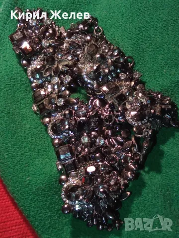 ЕФЕКТНА АР НУВО СТИЛ КРИСТАЛНА ОГЪРЛИЦА НАКИТ УКРАШЕНИЕ 47322, снимка 14 - Колиета, медальони, синджири - 47296231