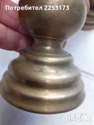 Два лота месингови свещници, снимка 2 - Декорация за дома - 39337682