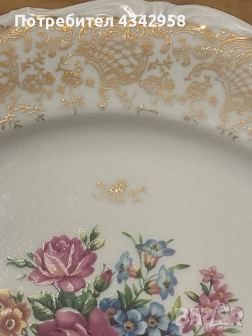 Winterling. 1950 г. Порцеланова чиния., снимка 4 - Антикварни и старинни предмети - 52898707