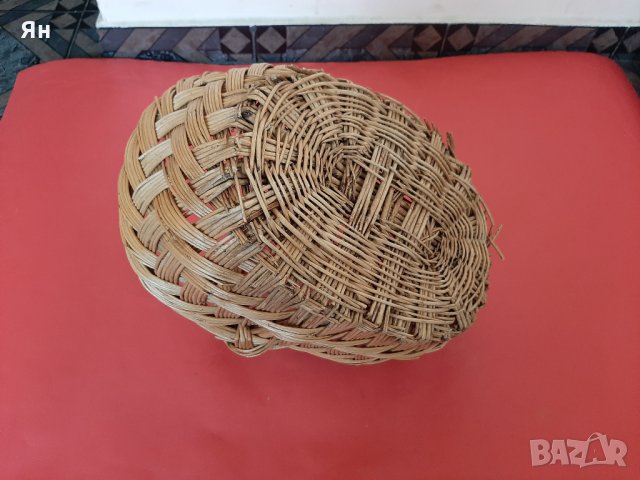  Стара Ретро Дървена Кошница от Ракита/Върба от 1940-те , снимка 4 - Други - 35441527