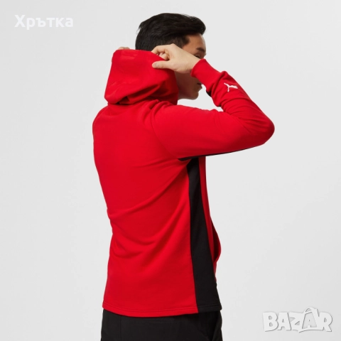 Puma Scuderia Ferrari F1 Logo Hoodie - Оригинален мъжки суитшърт, снимка 4 - Суичъри - 52666485