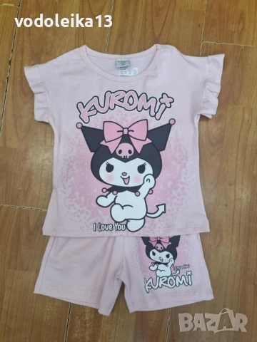 нов розов комплект с Короми