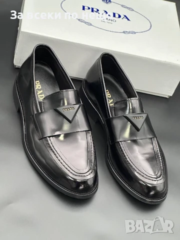 Prada Мъжки Черни Мокасини Прада Код E541