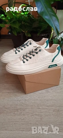 мъжки кожени кецове, снимка 3 - Кецове - 50701591