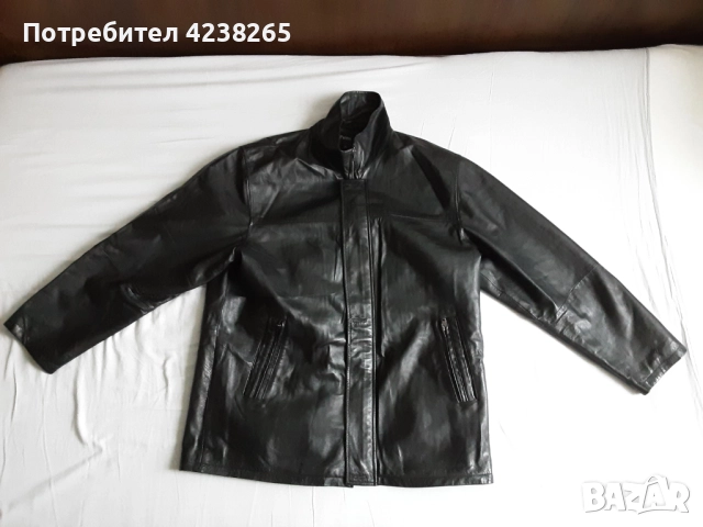 кожено яке "Patino" черно, естествена кожа, размер 54