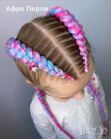 🎉Боксьорски Плитки🍀 Box braids Детски прически Опашки Бохо Туистъри Ариел Къдрици Афро Канекалон , снимка 3 - Аксесоари за коса - 55848224