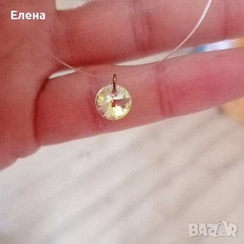 Колие на корда с кристал, снимка 7 - Колиета, медальони, синджири - 50662297