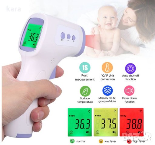 Лазарен безконтактен IR термометър  GM320, снимка 6 - Други машини и части - 15850593