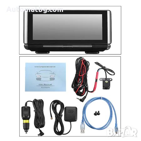 Видеорегистратор Automat, ANDROID 5.1, GPS, черен, две камери, 8 инча, снимка 3 - Аксесоари и консумативи - 31568087