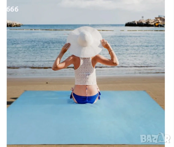 Постелка за плаж незадържаща пясък - размер 200 x 140 см, снимка 4 - Други - 54108325