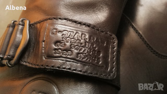 G-Star дамски обувки EUR 36 / UK 3 естествена кожа 2-6-S, снимка 6 - Дамски боти - 30710220