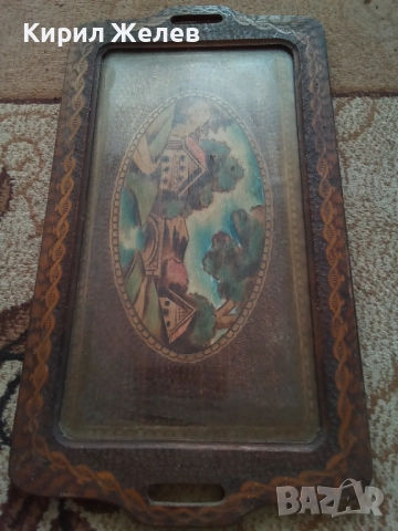 Тавичка стара дървена 51316, снимка 2 - Антикварни и старинни предмети - 51702874