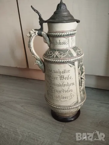 Стара халба за бира, снимка 4 - Други ценни предмети - 47555665