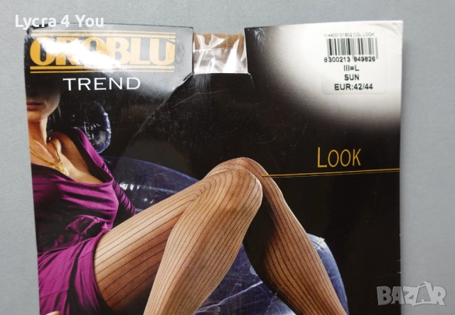 Oroblu Trend EU 42/44 ( размер III) луксозен фигурален чорапогащник, снимка 4 - Бельо - 52555140
