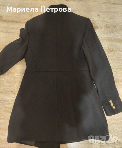 Зимно вълнено палто ZARA, снимка 3 - Палта, манта - 52646710