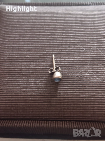 Златна Обица, бяло злато, снимка 4 - Обеци - 53123730