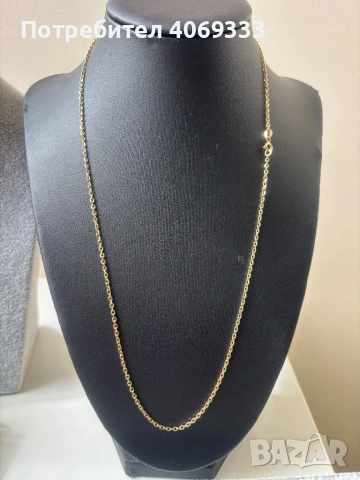 Златен синджир 3.8гр 14 карата, снимка 3 - Колиета, медальони, синджири - 54276333