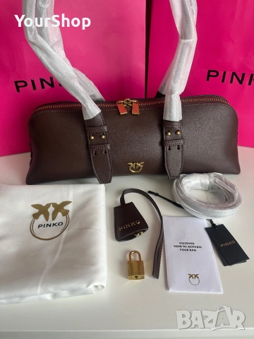 PINKO Escape Bag – голяма кожена чанта | ОРИГИНАЛ