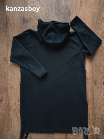 G-STAR long hoodie sweat dress - страхотна дамска рокля р-р XS, снимка 6 - Рокли - 52928123