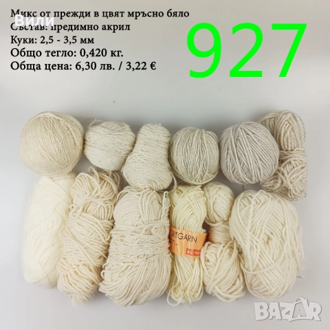 Евтини прежди в малки количества - нови и остатъци , снимка 16 - Други - 52042496